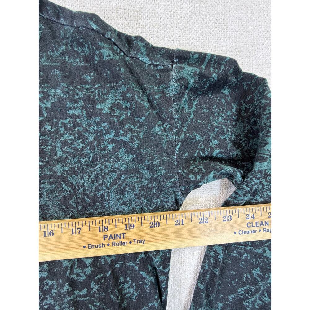 Peruvian Connection Women's Medium Black Green Lightweight Pullover Tunic Top - Picture 6 of 9